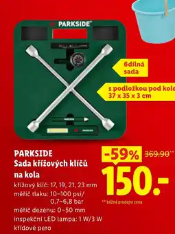 Lidl PARKSIDE Sada křížových klíčů na kola nabídka