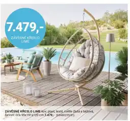 Möbelix Závěsné křeslo lime nabídka