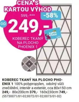 Möbelix Koberec tkanỳ na plocho phoenix 1 nabídka