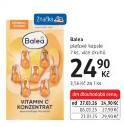 dm drogerie Balea pleťové kapsle nabídka