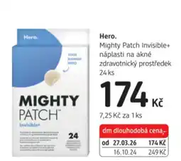 dm drogerie Hero Mighty Patch Invisible+ náplasti na akné zdravotnický prostředek nabídka