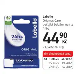 dm drogerie Labello Original Care pečující balzám na rty nabídka