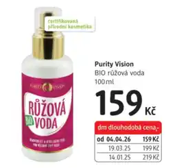 dm drogerie Purity Vision BIO růžová voda nabídka
