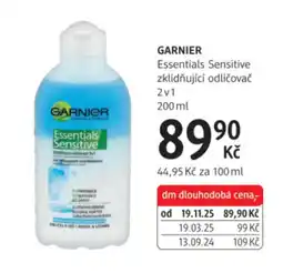dm drogerie GARNIER Essentials Sensitive nabídka