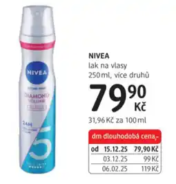 dm drogerie NIVEA lak na vlasy nabídka