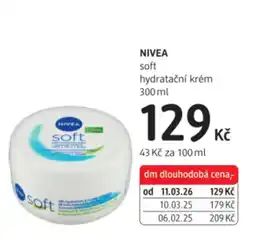 dm drogerie NIVEA soft hydratační krém nabídka