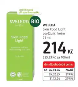 dm drogerie WELEDA Skin Food Light osvěžující krém nabídka