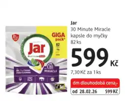 dm drogerie Jar 30 Minute Miracle kapsle do myčky nabídka