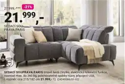 Möbelix Sedací souprava paris nabídka