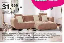 Möbelix Rohová sedačka panda nabídka