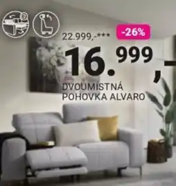 Möbelix Dvoumístná pohovka alvaro nabídka