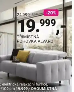 Möbelix Třímístná pohovka alvaro nabídka