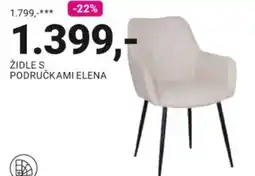 Möbelix Židle s područkami elena nabídka