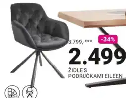 Möbelix Židle s područkami eileen nabídka