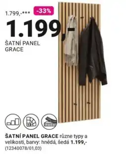 Möbelix Šatní panel grace nabídka