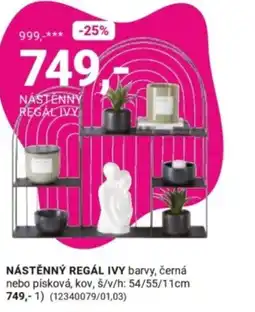 Möbelix Nástěnný regál ivy nabídka