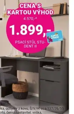 Möbelix Psací stůl student II nabídka