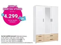 Möbelix Šatní skříň rasant nabídka