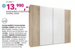 Möbelix Šatní skříň s posuvnými dveřmi joker nabídka
