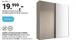 Möbelix Skříň s posouvacími dveřmi sonate rom 200/240 nabídka