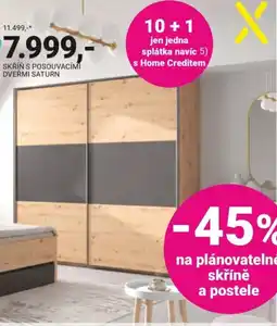 Möbelix Skříň s posouvacími dveřmi saturn nabídka