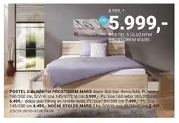 Möbelix Postel s úložným prostorem mars nabídka