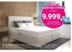 Möbelix Čalouněná postel stela nabídka