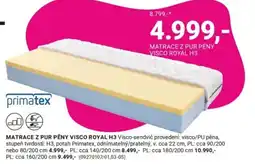 Möbelix Matrace z pur pěny visco royal H3 nabídka