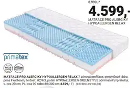 Möbelix Matrace pro alergiky hypoallergen relax nabídka