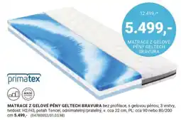 Möbelix Matrace z gelové pěny geltech bravura nabídka