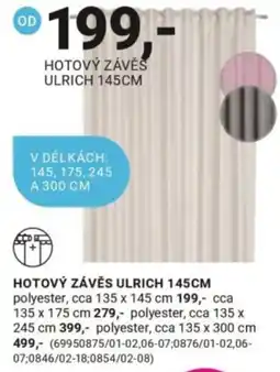 Möbelix Hotový závěs ulrich nabídka