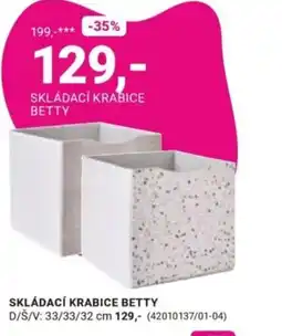 Möbelix Skládací krabice betty nabídka