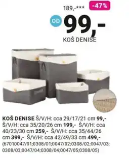 Möbelix Koš denise nabídka