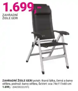 Möbelix Zahradní židle geri nabídka