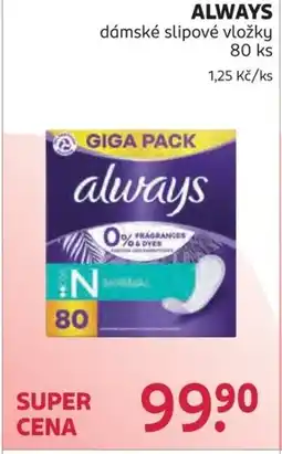 Rossmann ALWAYS dámské slipové vložky nabídka