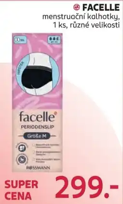 Rossmann FACELLE menstruační kalhotky, nabídka