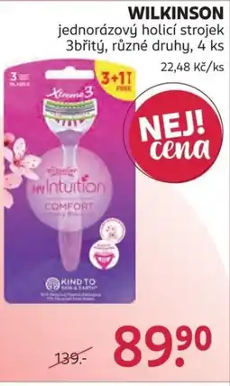 Rossmann WILKINSON jednorázový holicí strojek nabídka