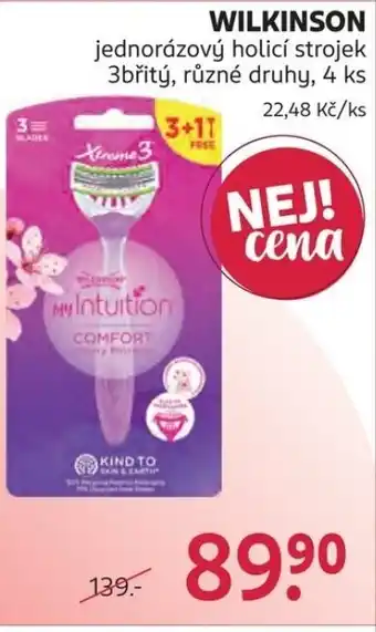 Rossmann WILKINSON jednorázový holicí strojek nabídka
