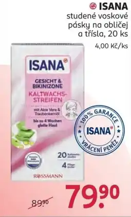 Rossmann ISANA studené voskové pásky nabídka