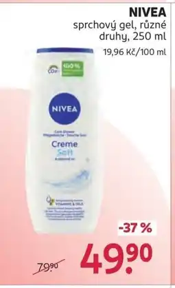 Rossmann NIVEA sprchový gel nabídka