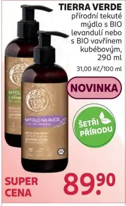 Rossmann TIERRA VERDE přírodní tekuté mýdlo nabídka