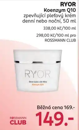 Rossmann RYOR Koenzym Q10 nabídka