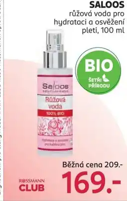 Rossmann SALOOS růžová voda nabídka
