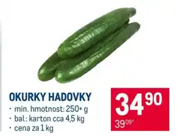 Makro Okurky hadovky nabídka