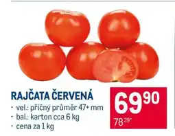 Makro Rajčata červená nabídka