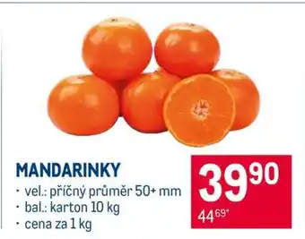Makro Mandarinky nabídka