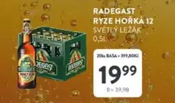 Qanto Radegast ryze hořká 12 světlý ležák nabídka