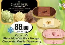 Adam Carte d'Or Pistachio + Vanilla + Nougat, Chocolate, Vanilla, Strawberry nabídka