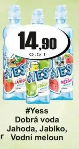 Adam #Yess Dobrá voda Jahoda, Jablko, Vodní meloun nabídka