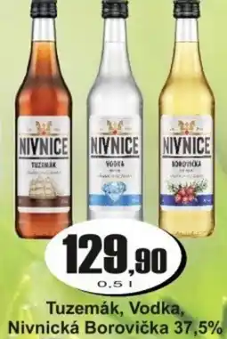 Adam Tuzemák, Vodka, Nivnická Borovička 37,5% nabídka